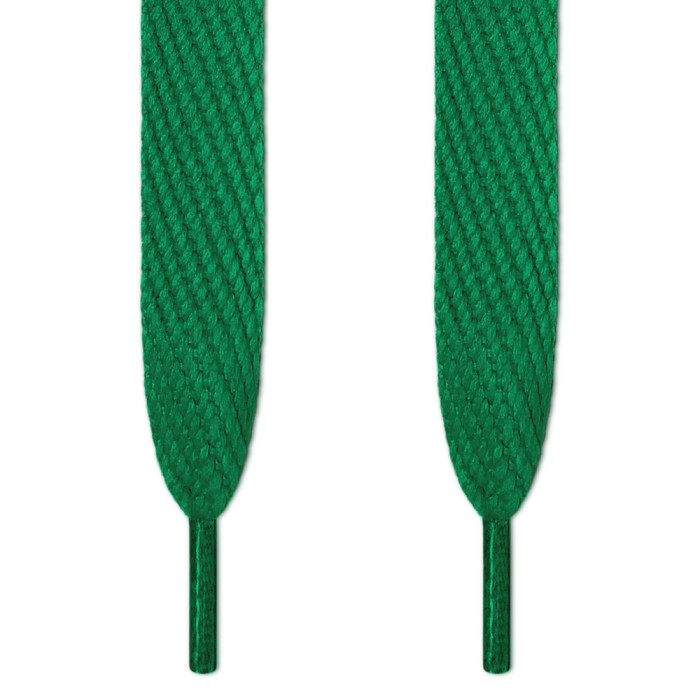 Superbreite grüne Schnürsenkel