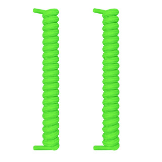 Neon-grüne spiralförmige Schnürsenkel