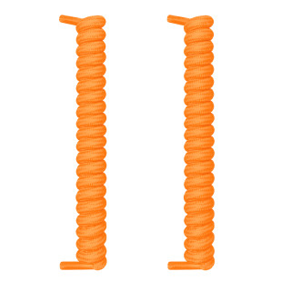 Geringelte elastische Schnürsenkel in Orange