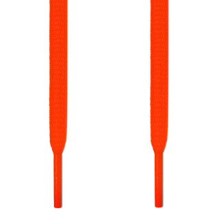 Ovale neon-orangene Schnürsenkel