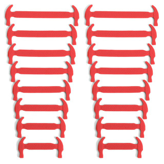 Rote elastische Silikon-Schnürsenkel